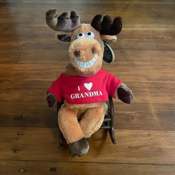 Dan Dee Rocking Chair Reindeer Plush Animated Christmas I Love Grandma Musica